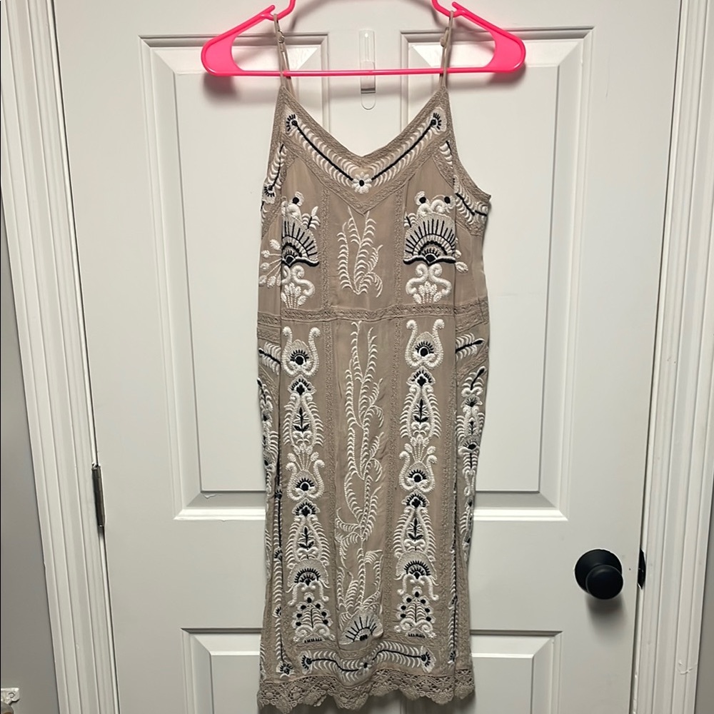 Anthropologie Embroidered Dress